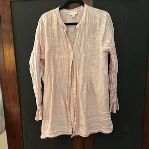 J. Jill White Long Sleeve Button Down Shirt
